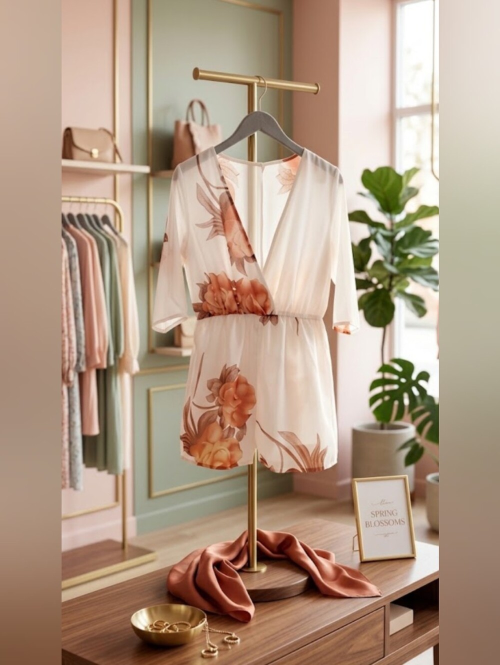 NWOT Elegant Sheer Bodice Romper | Half Sleeve | Size XL